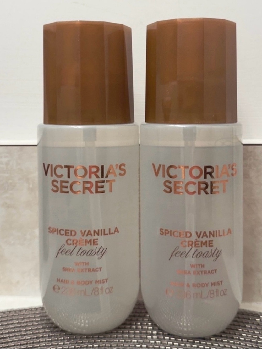 NEW Victoria's Secret Spiced Vanilla Crème Hair & Body Mist Set